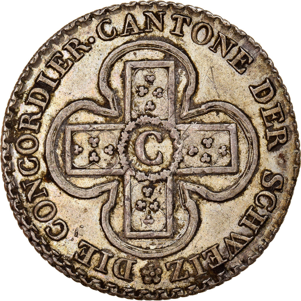 Coin, SWISS CANTONS, BERN, 5 Batzen, 1826, Bern, EF(40-45), Silver, KM:196.1