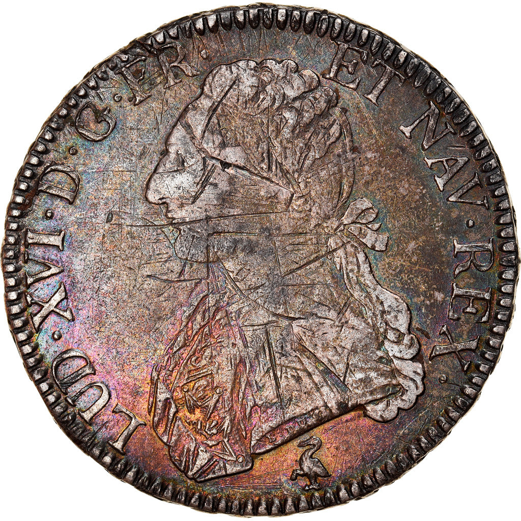 Coin, France, Louis XVI, Écu aux branches d'olivier, Ecu, 1790, Paris