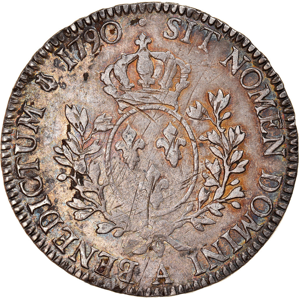Coin, France, Louis XVI, Écu aux branches d'olivier, Ecu, 1790, Paris