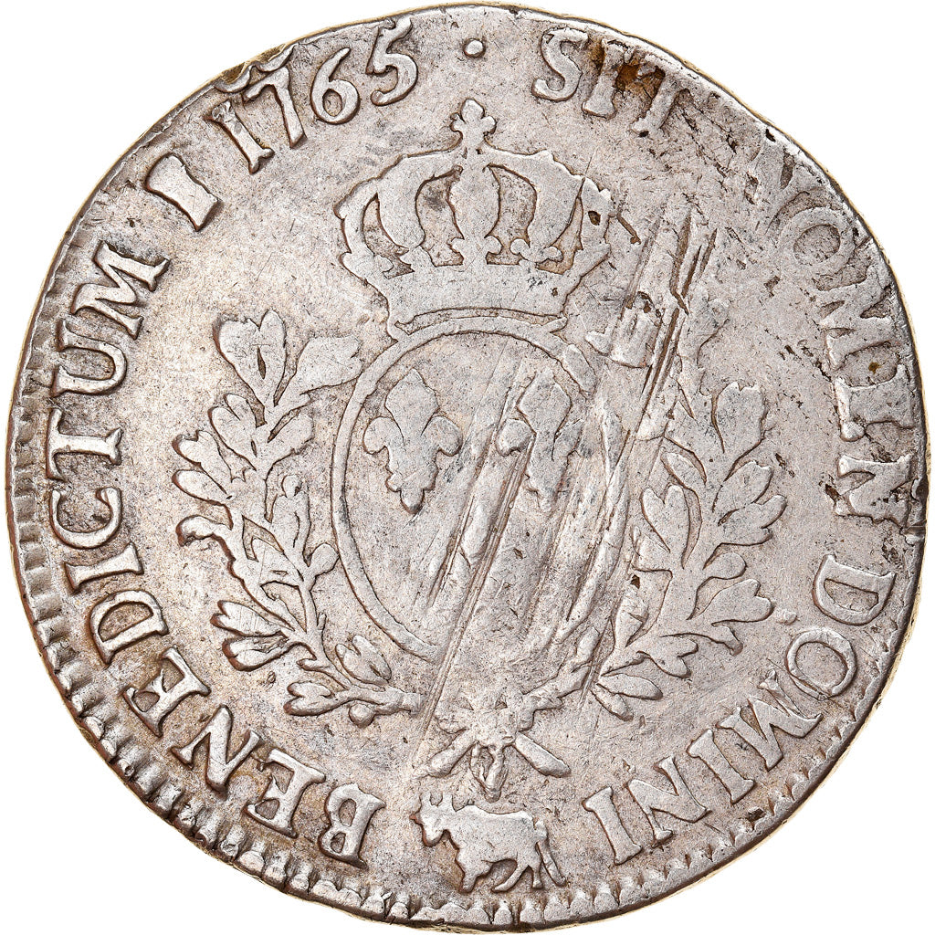 Moneta, Francia, Louis XV, Écu de Béarn au bandeau, Ecu, 1765, Pau, MB+