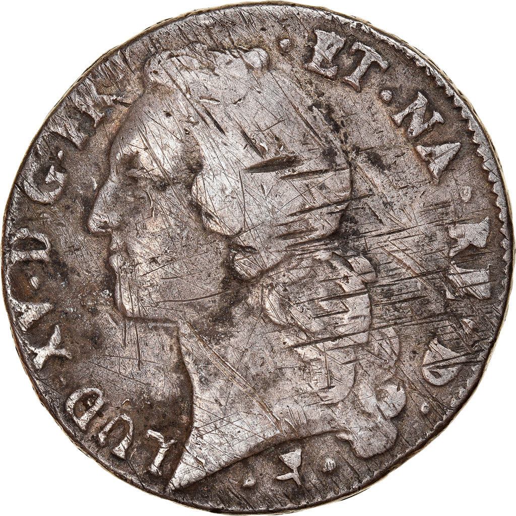 Coin, France, Louis XV, Écu de Béarn au bandeau, Ecu, 1765, Pau, VF(20-25)