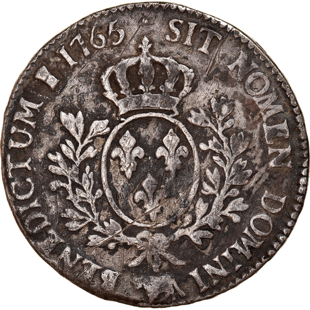 Coin, France, Louis XV, Écu de Béarn au bandeau, Ecu, 1765, Pau, VF(20-25)