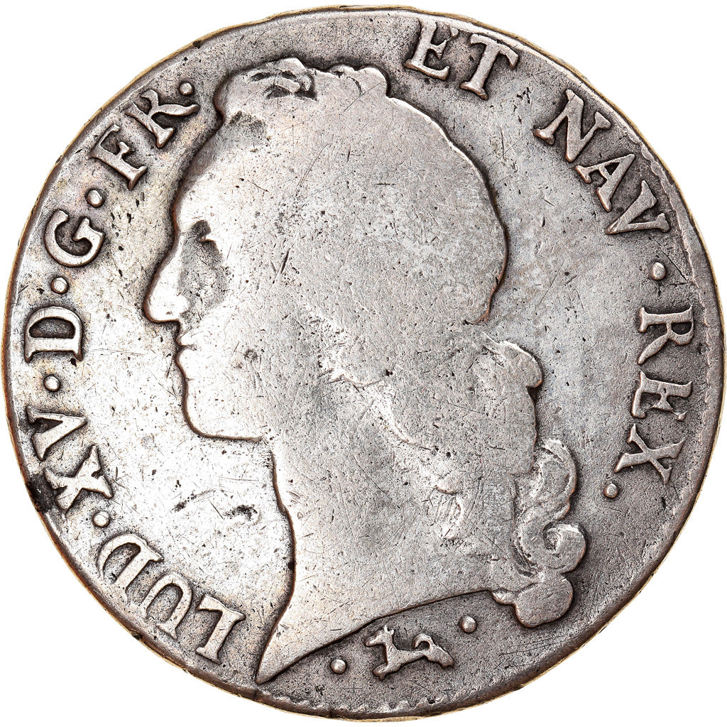 Moneda, Francia, Louis XV, Écu au bandeau, Ecu, 1750, Bayonne, BC, Plata