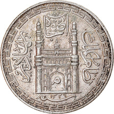 Münze, INDIA-PRINCELY STATES, HYDERABAD, Mir Mahbub Ali Khan II, Rupee, 1911