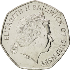 Guernsey, Elizabeth II, 50 Pence, 2008, SPL, Rame-nichel, KM:156