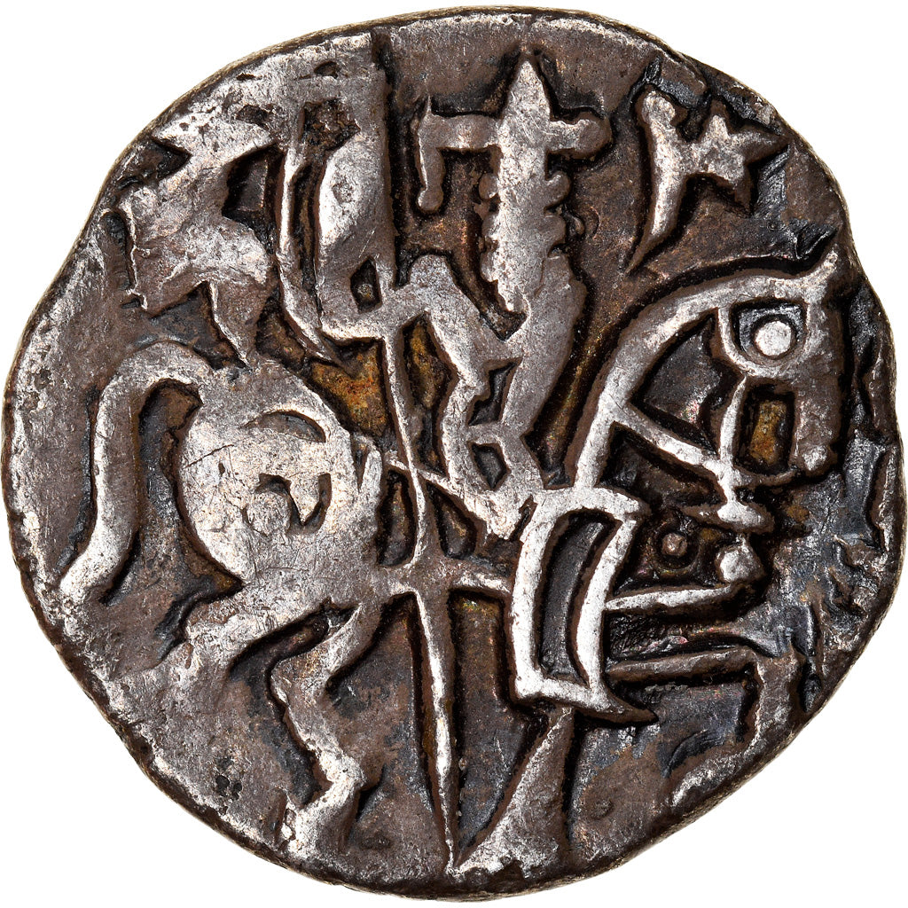 Moneda, India, Hindu, Shahis, Samanta Deva, Jital, 850-1000, Kabul, BC+, Plata