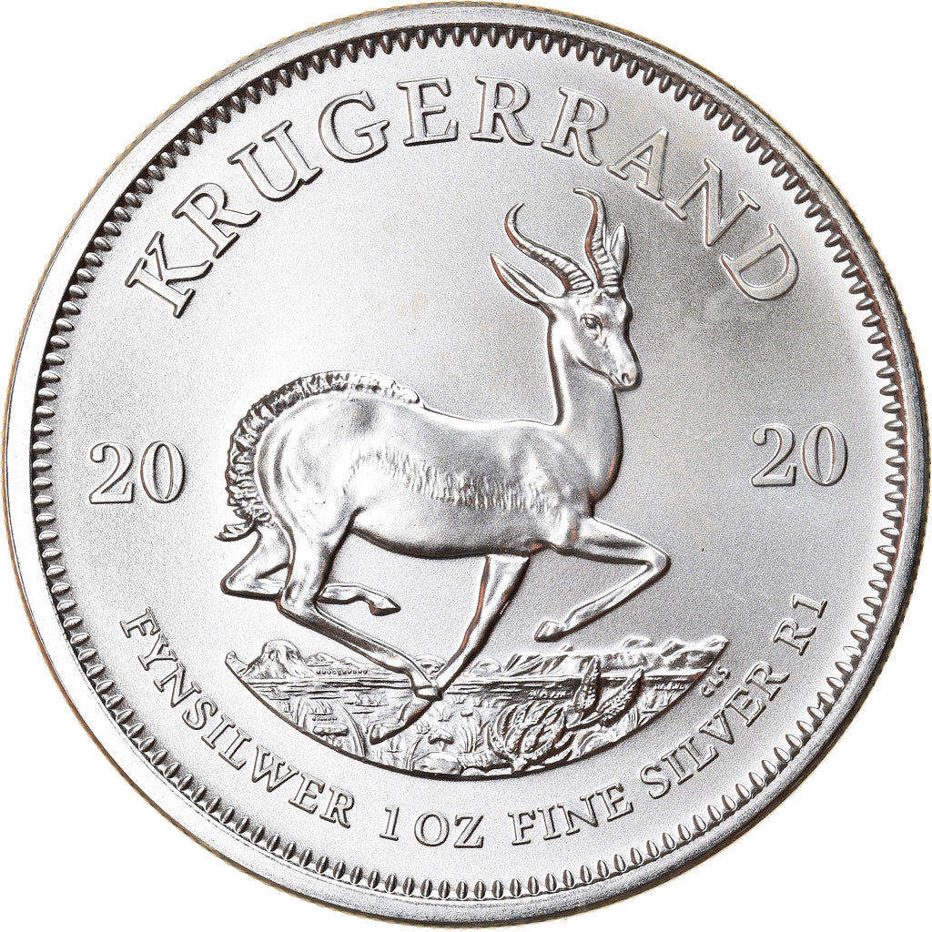 Monnaie, Afrique du Sud, Krügerrand, 1 Once, 2020, SPL, Argent