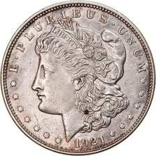 Moneta, USA, Morgan Dollar, Dollar, 1921, Philadelphia, AU(55-58), Srebro