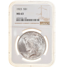 Moeda, Estados Unidos da América, Peace Dollar, Dollar, 1923, U.S. Mint