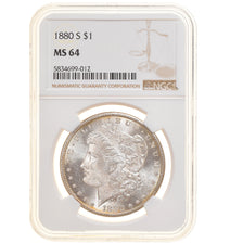 Moneta, USA, Morgan Dollar, Dollar, 1880, U.S. Mint, San Francisco, NGC, MS64