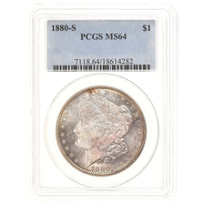 Coin, United States, Morgan Dollar, Dollar, 1880, U.S. Mint, San Francisco