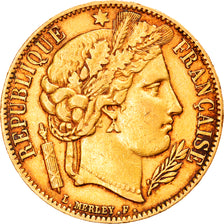 Coin, France, Cérès, 20 Francs, 1850, Paris, EF(40-45), Gold, KM:762
