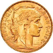Moneta, Francia, Marianne, 20 Francs, 1905, Paris, BB+, Oro, KM:847