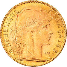 Munten, Frankrijk, Marianne, 10 Francs, 1914, Paris, ZF+, Goud, KM:846