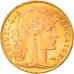 Munten, Frankrijk, Marianne, 10 Francs, 1914, Paris, ZF+, Goud, KM:846