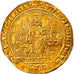 Moneta, Belgio, BRABANT, Jean III, Chaise d'or à l'écu, 1338, Antwerp, BB, Oro