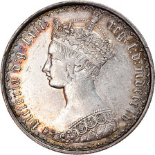 Moneda, Gran Bretaña, Victoria, Florin, Two Shillings, 1855, London, MBC+