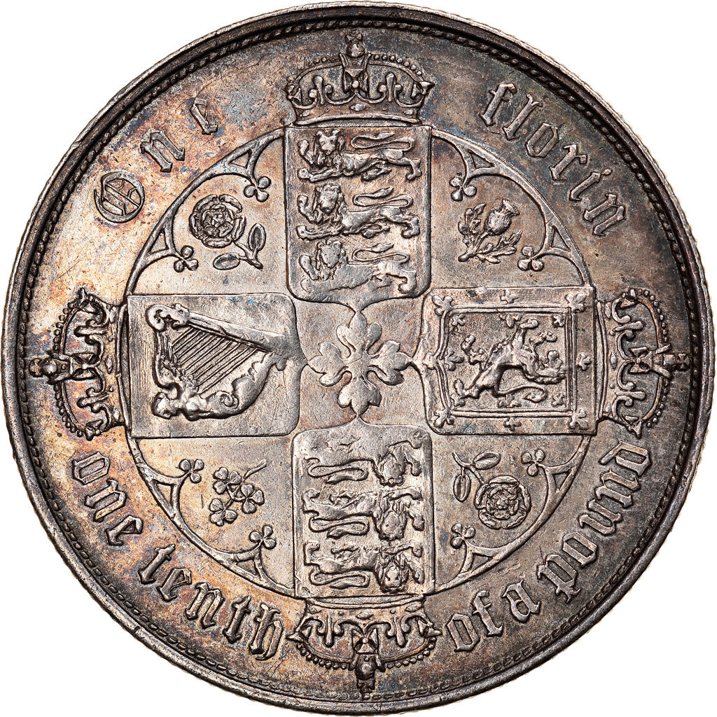 Moneta, Wielka Brytania, Victoria, Florin, Two Shillings, 1855, London