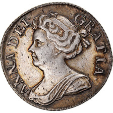 Coin, Great Britain, Anne, 6 Pence, 1711, AU(55-58), Silver, KM:522.1