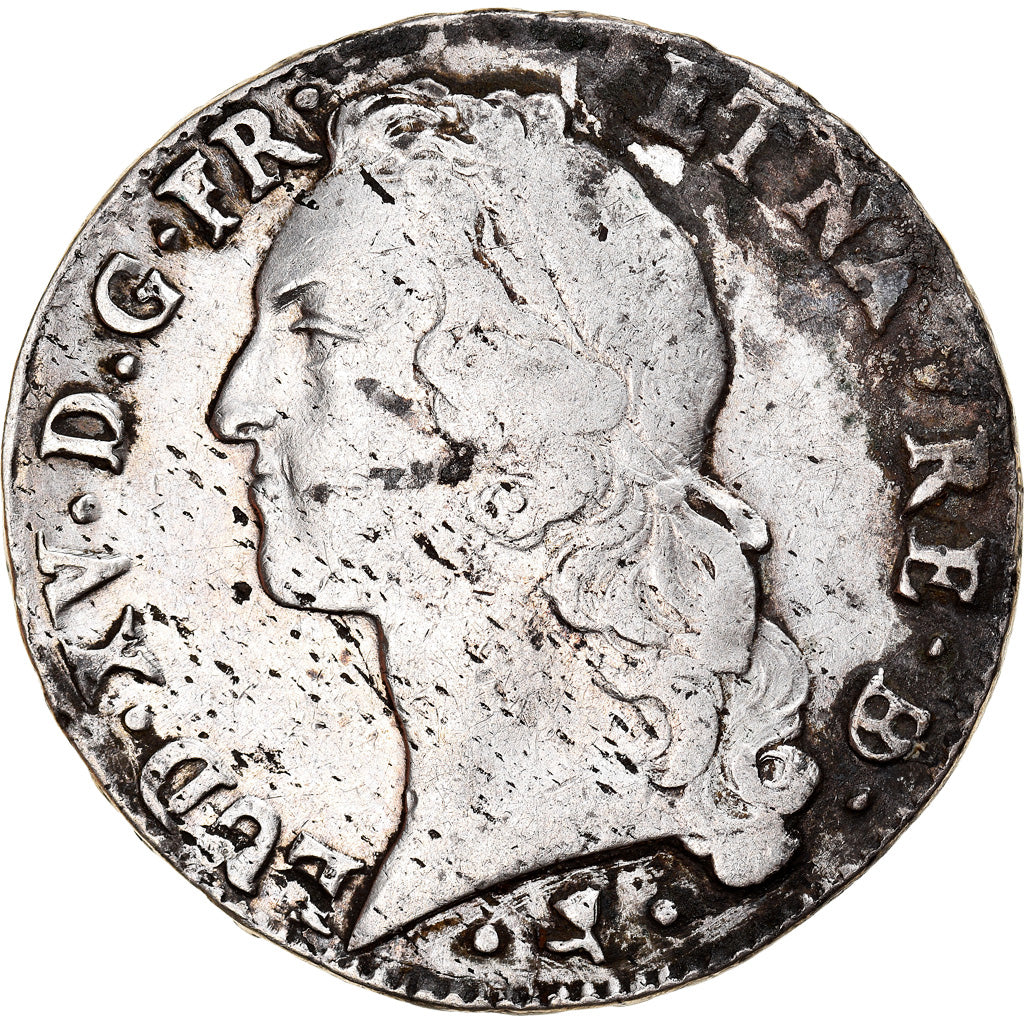 Moneta, Francia, Louis XV, Écu de Béarn au bandeau, Ecu, 1768, Pau, MB+