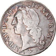 Coin, France, Louis XV, Écu au bandeau, Ecu, 1744, Bayonne, VF(30-35), Silver