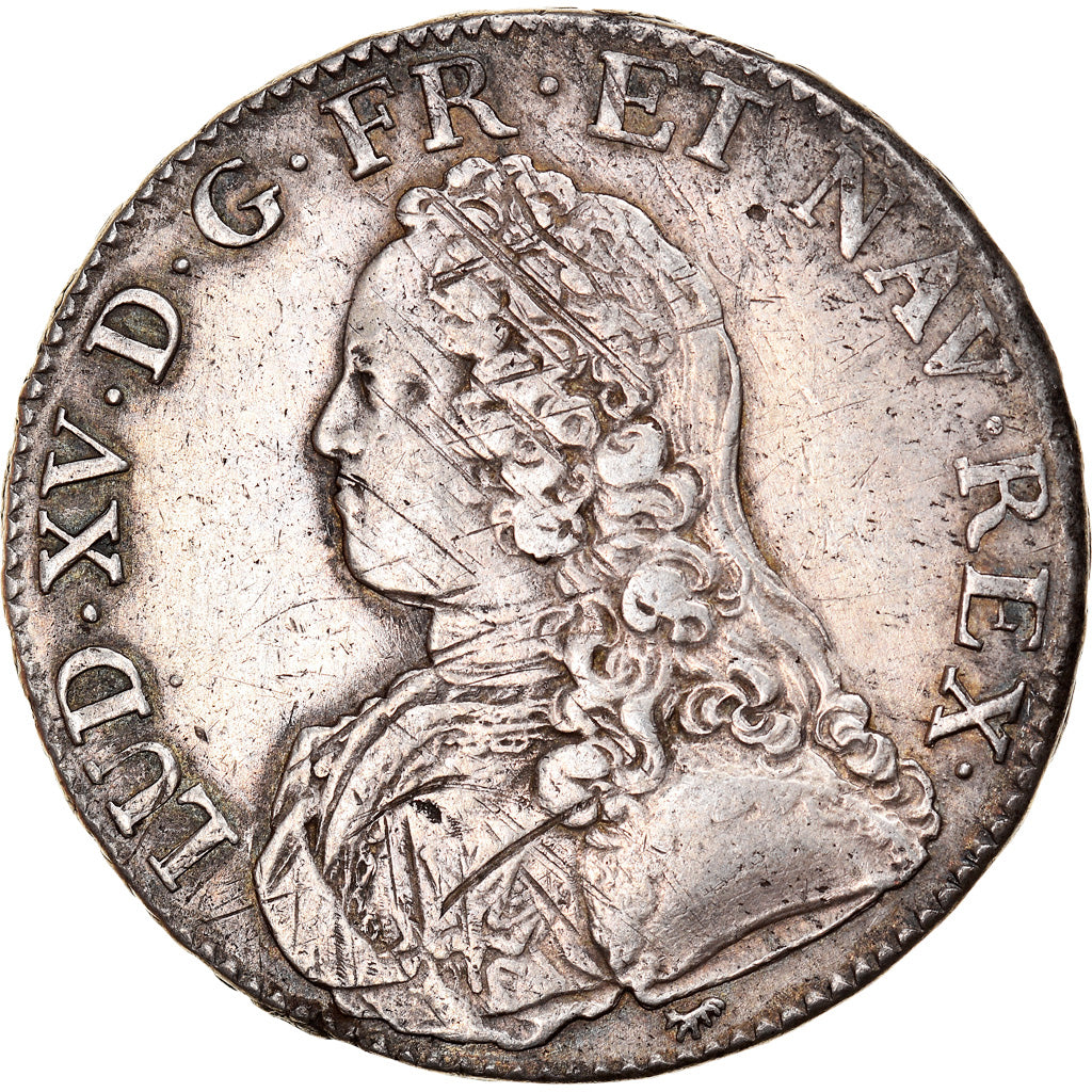 Coin, France, Louis XV, Écu aux branches d'olivier, Ecu, 1727, Paris