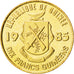 GUINEA, 10 Francs, 1985, KM #52, MS(63), Brass Clad Steel, 20.4, 2.95