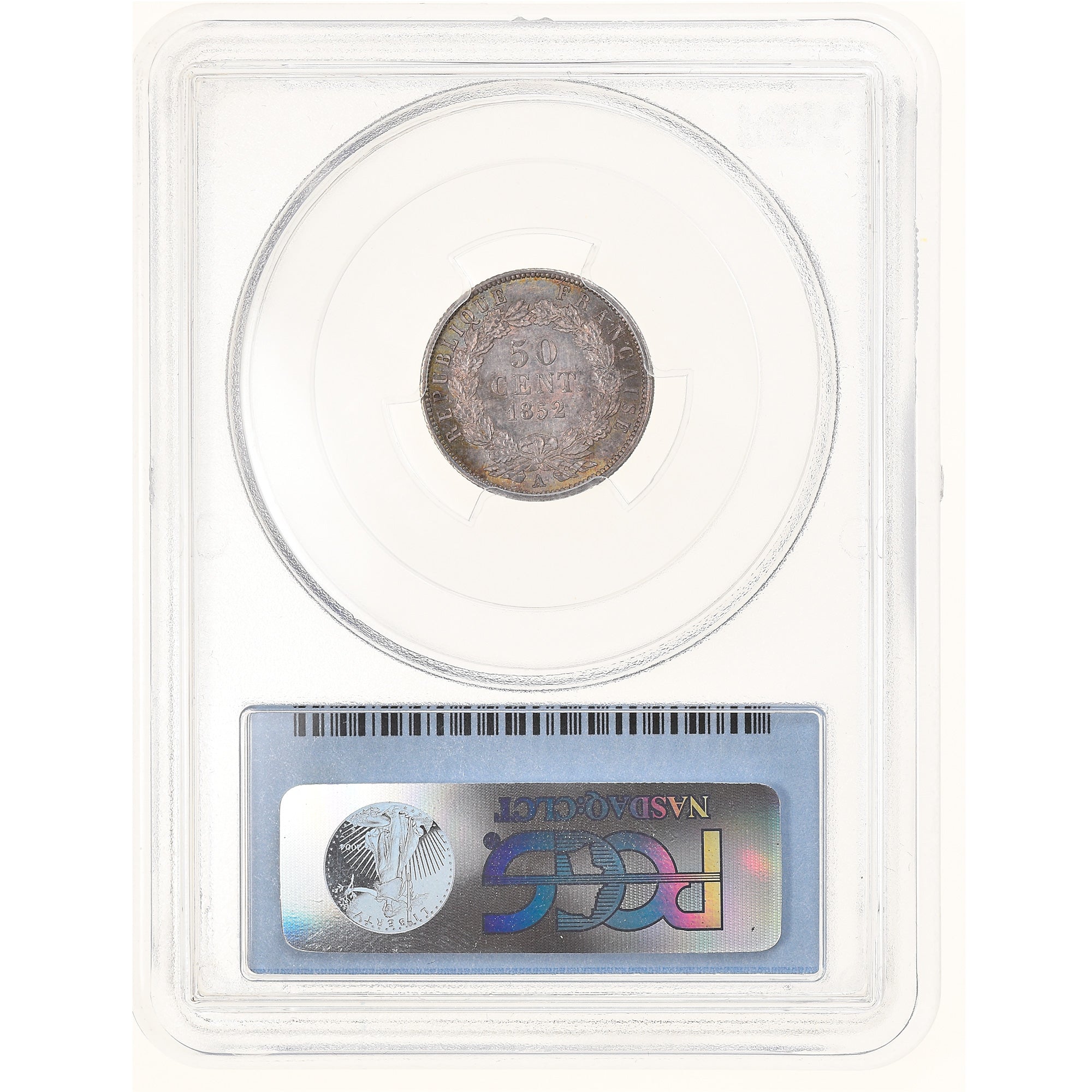 Coin, France, Napoléon III, 50 Centimes, 1852, Paris, PCGS, MS65+, MS(65-70)