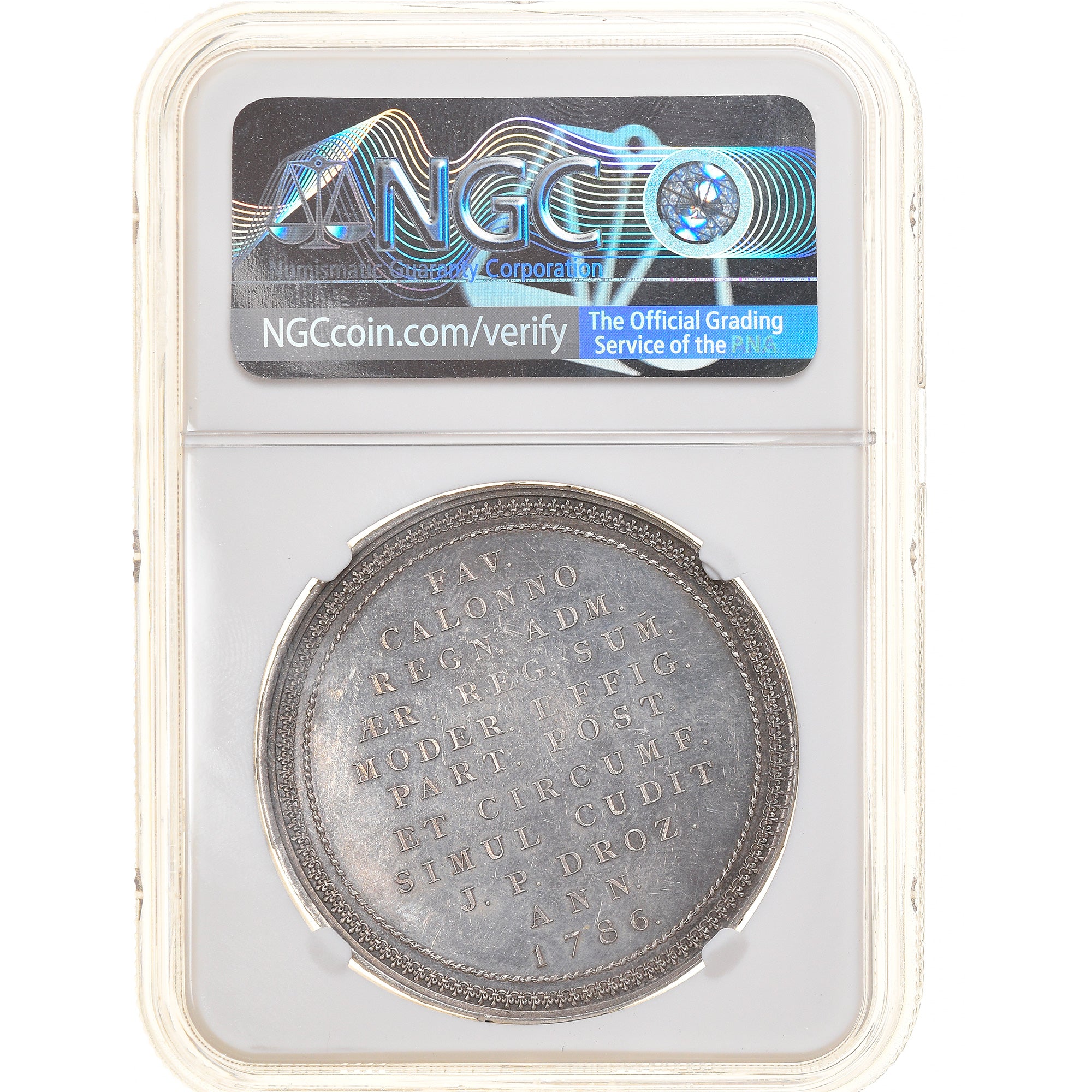 Münze, Frankreich, Louis XVI, Ecu de Calonne, 1786, Paris, Epreuve sur flan