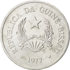 GUINEA-BISSAU, 50 Centavos, 1977, KM #17, AU(55-58), Aluminum, 2.18