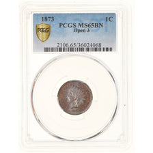 Moeda, Estados Unidos da América, Indian Head Cent, Cent, 1873, U.S. Mint