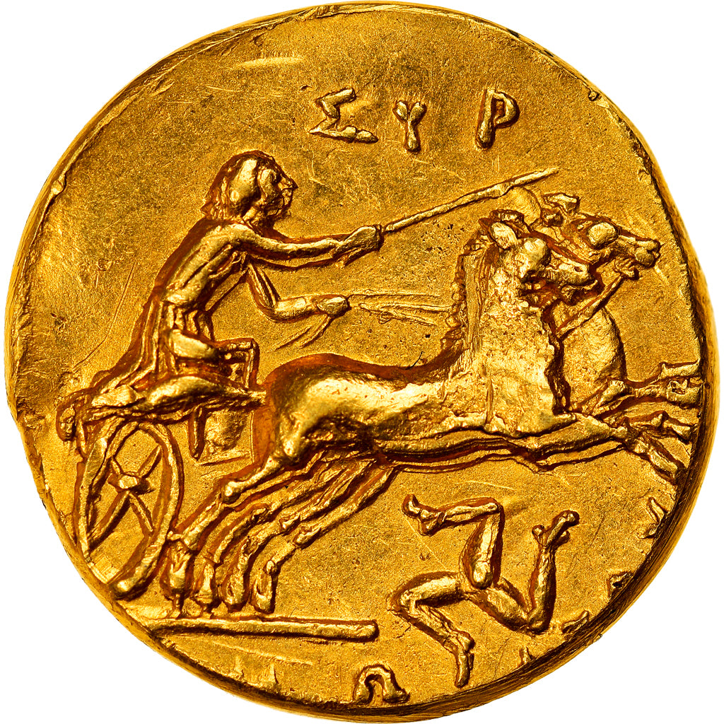 Moneta, Sycylia, Syracuse, Agathokles, Hemistater, 317-289 BC, AU(55-58)