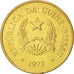 GUINEA-BISSAU, 2-1/2 Pesos, 1977, KM #19, MS(63), Aluminum-Bronze, 6.06