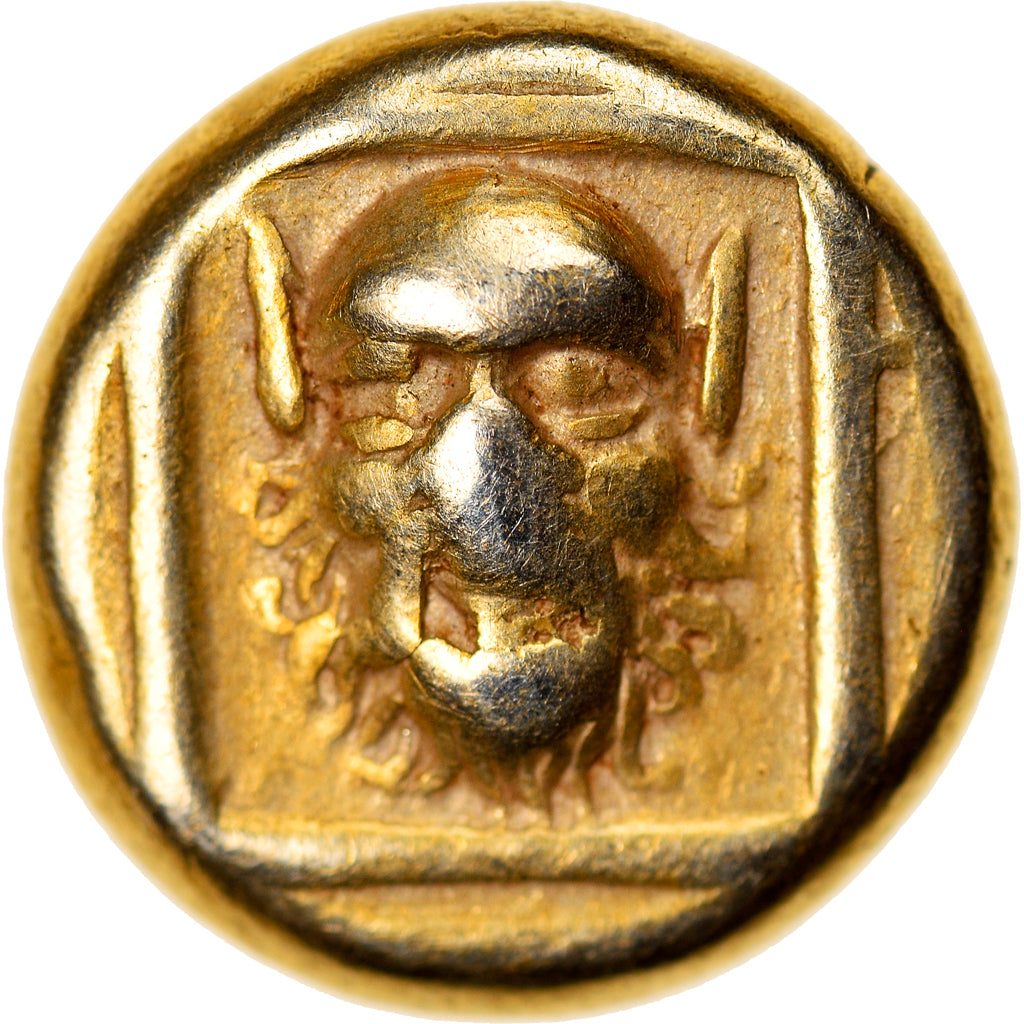 Coin, Lesbos, Mytilene, Hekte, 377-326 BC, EF(40-45), Electrum, Bodenstedt:90