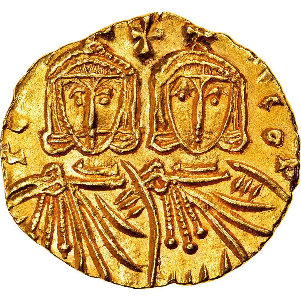 Coin, Constantine V and Leo IV, Solidus, 751-755, Syracuse, MS(60-62), Gold