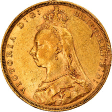 Coin, Great Britain, Victoria, Sovereign, 1888, London, EF(40-45), Gold, KM:767