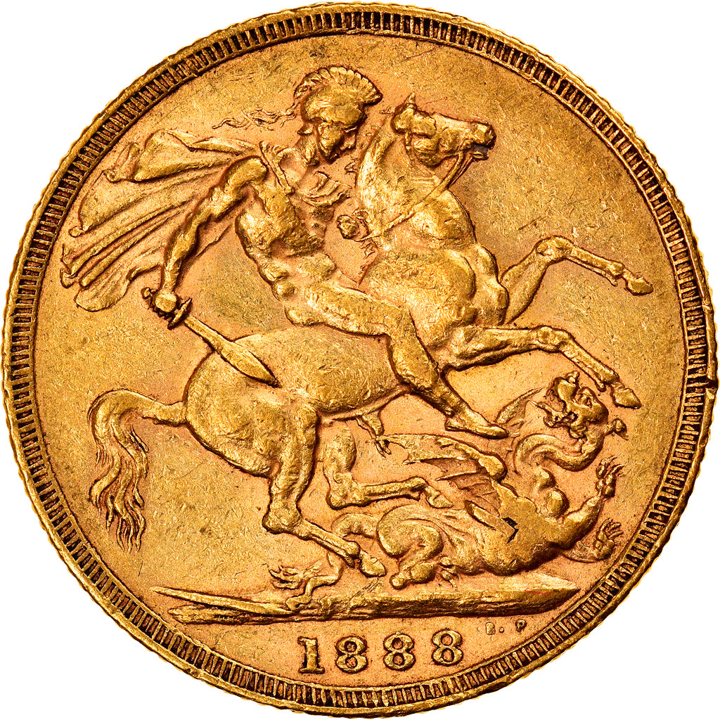 Monnaie, Grande-Bretagne, Victoria, Sovereign, 1888, Londres, TTB, Or, KM:767