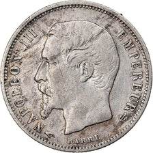 Monnaie, France, Napoleon III, Napoléon III, 50 Centimes, 1858, Paris, TB+