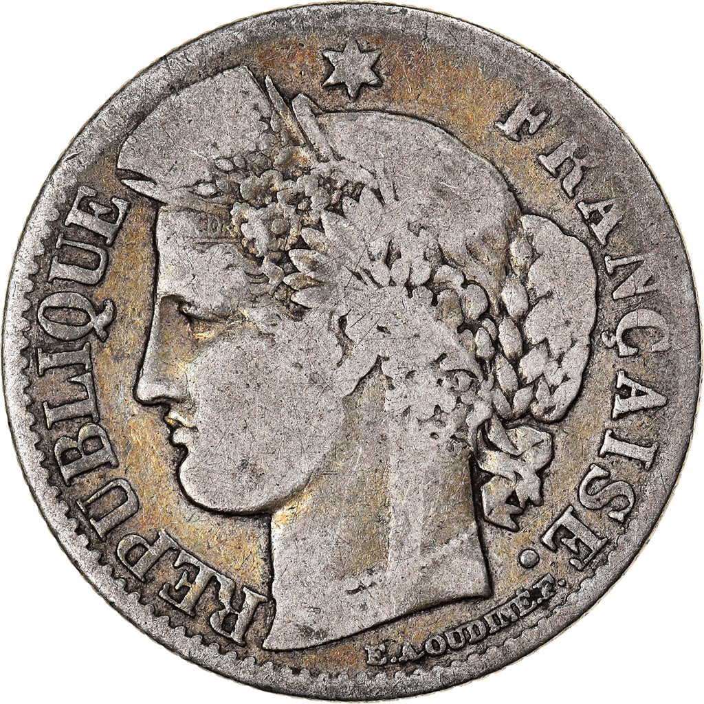 Moneta, Francia, Cérès, 50 Centimes, 1850, Paris, MB, Argento, KM:769.1