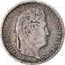 Coin, France, Louis-Philippe, 1/2 Franc, 1845, Lille, VF(20-25), Silver