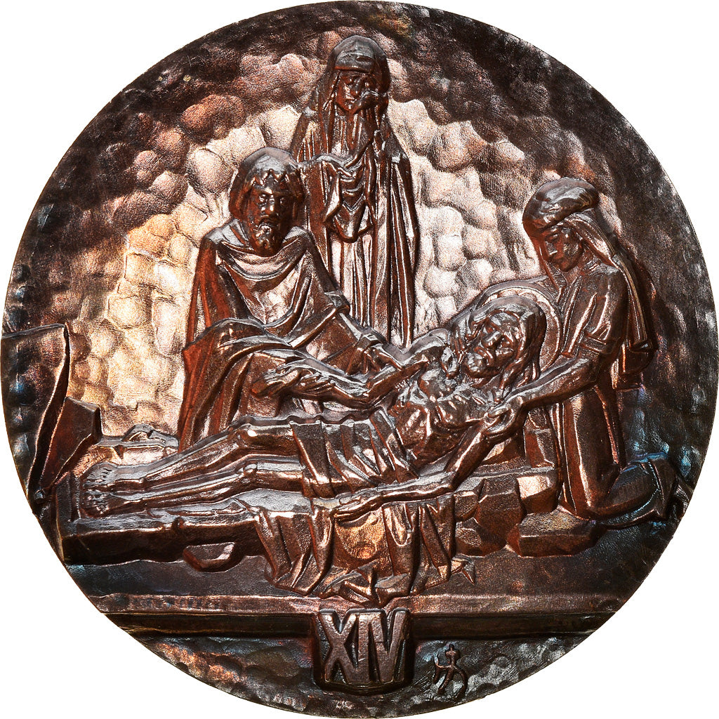 Allemagne, Médaille, Via Crucis, Oberammergau, XIV, Religions & beliefs, SPL
