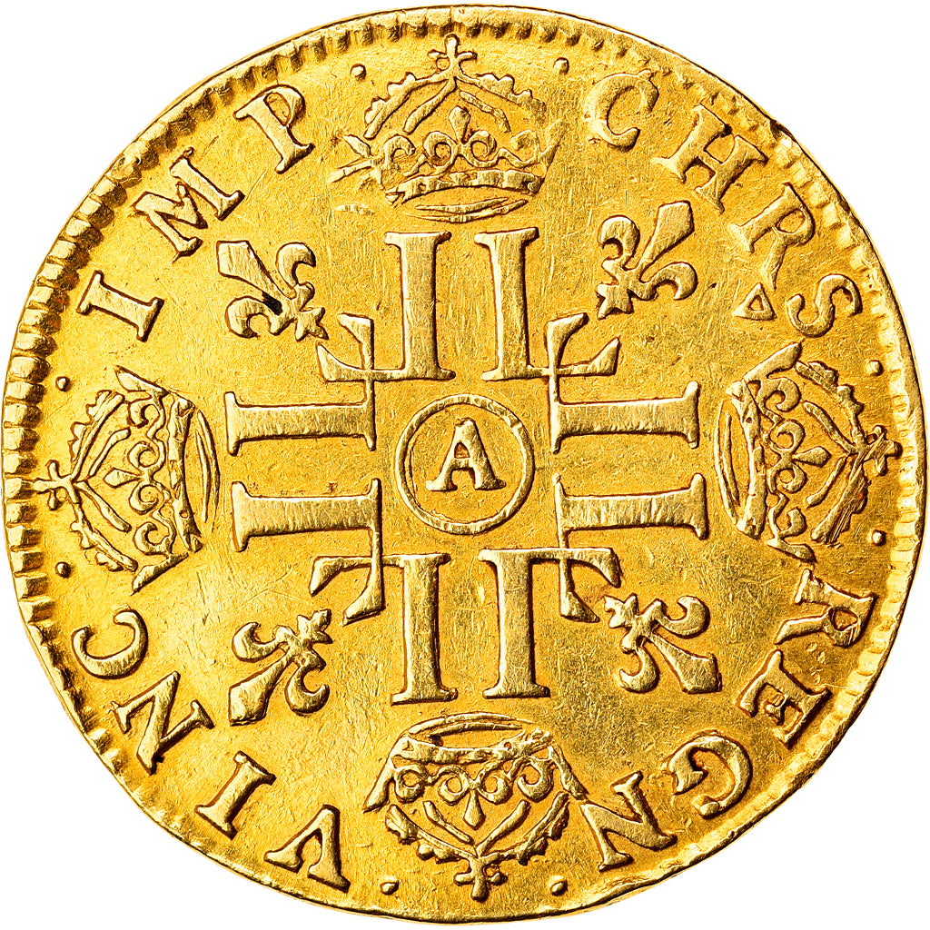 Moneta, Francia, Louis XIV, Louis d'or à la mèche longue, Louis d'Or, 1650