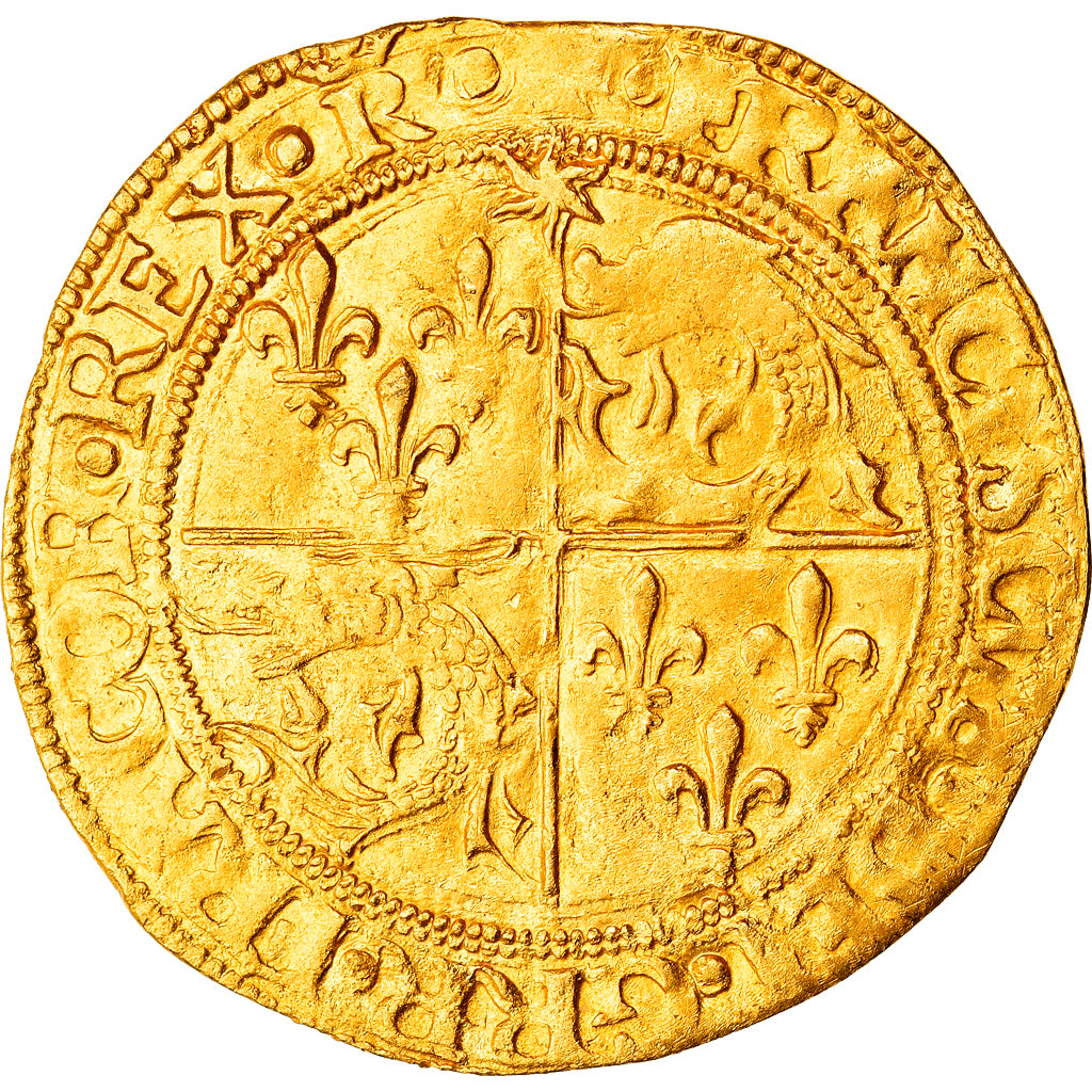 Coin, France, François Ier, Ecu d'or du Dauphiné, Ecu d'or, 1519, Romans