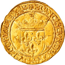 Munten, Frankrijk, François Ier, Écu d'or au soleil, Lyon, 5th type, ZF+