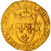 Munten, Frankrijk, Charles VII, Ecu d'or, Limoges, ZF, Goud, Duplessy:511E