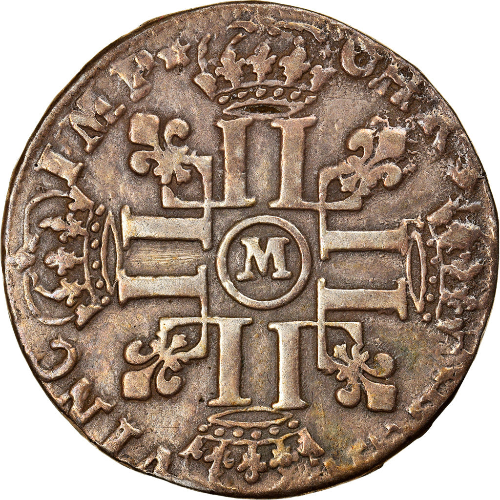 Coin, France, Louis XIV, 1/4 Écu aux 8 L, 1/4 Ecu, 1692, Toulouse, VF(30-35)