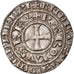 Moneta, Francia, Charles IV, Maille Blanche, BB+, Argento, Duplessy:243D