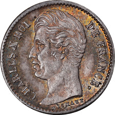 Moneta, Francia, Charles X, 1/4 Franc, 1830, Paris, SPL, Argento, KM:722.1