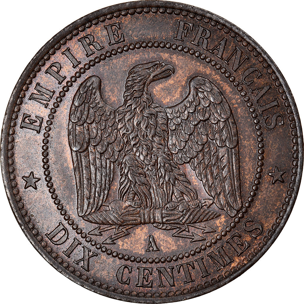 Coin, France, Napoleon III, Napoléon III, 10 Centimes, 1852, Paris, MS(60-62)
