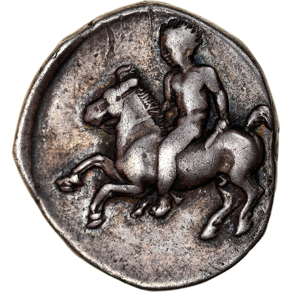 Moneda, Calabria, Nomos, 420-380 BC, Tarentum, MBC+, Plata, HN Italy:847